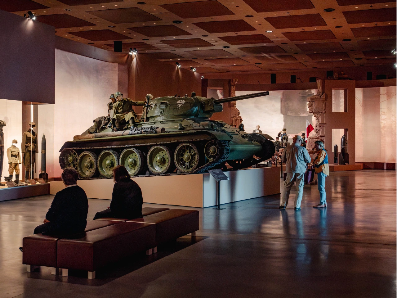 Carro armato da guerra esposto al Museo della Guerra Polacca di Varsavia